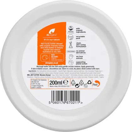 Dr. Organic- Body Butter Manuka Honey-200ml