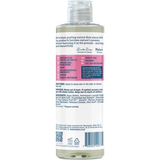 Faith In Nature- Body Wash Balancing Wild Rose-400ml