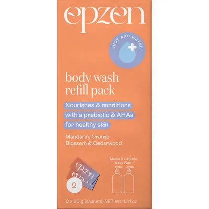 Epzen- Body Wash Refill Pack Mandarin OrangeBlossom & Cedarwood-2pk