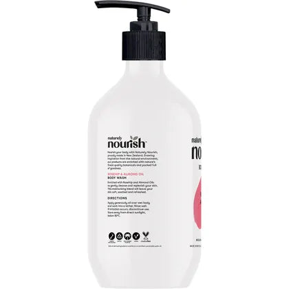 Naturely Nourish- Body Wash Rosehip & Almond Oil-1L