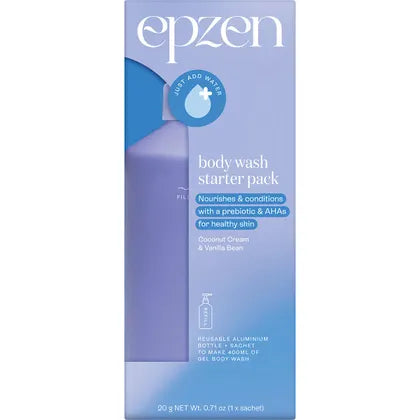 Epzen- Body Wash Starter Pack Coconut Cream & Vanilla Bean-20g