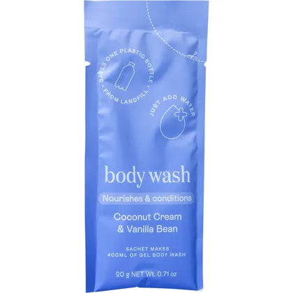 Epzen- Body Wash Starter Pack Coconut Cream & Vanilla Bean-20g