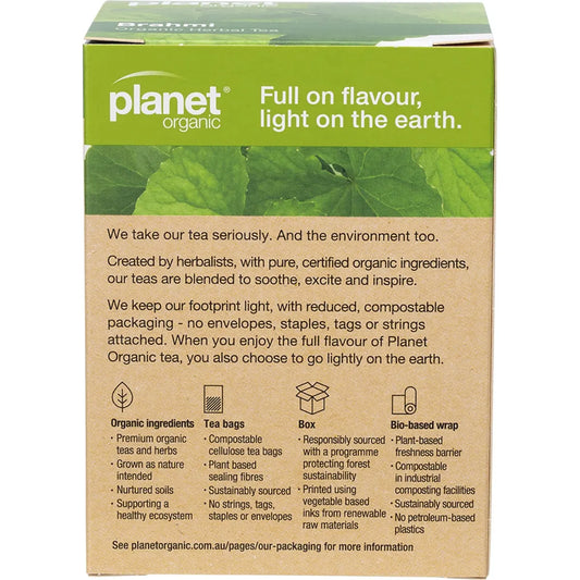 Planet Organic- Brahmi Herbal Tea Bags-25pk