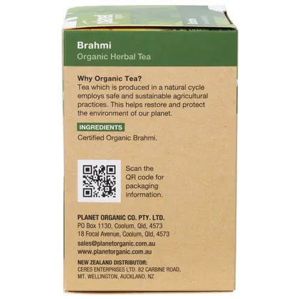 Planet Organic- Brahmi Herbal Tea Bags-25pk