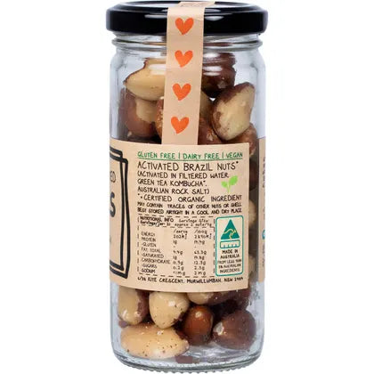 Mindful Foods- Brazil Nuts Organic & Activated-150g