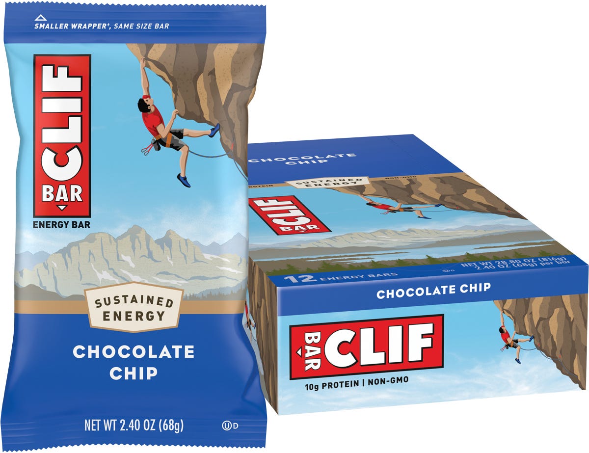 CLIF- Energy Bar Chocolate Chip-12x68g