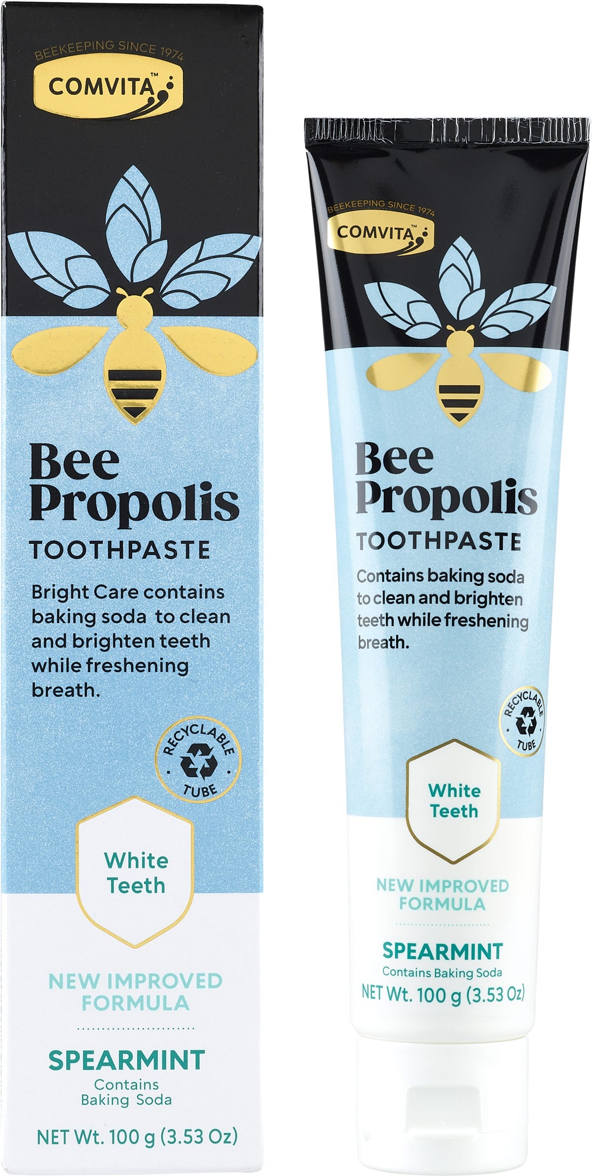 Comvita- Bee Propolis Toothpaste White Teeth Spearmint-100g