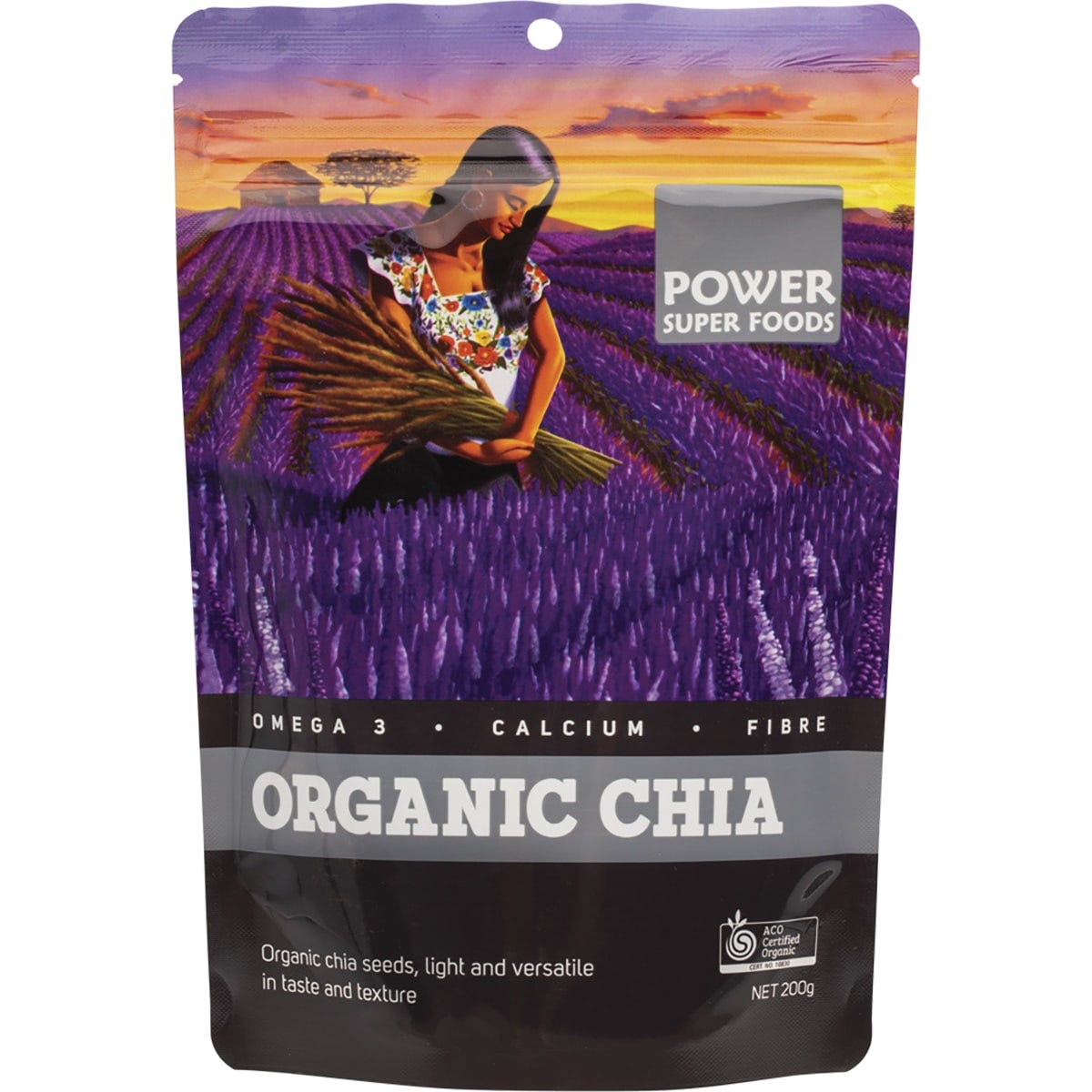 Power Super Foods- Chia Seeds Certified Organic -200g