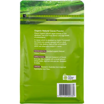 Planet Organic- Cacao Powder-175g