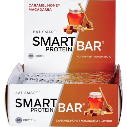 Smart Protein Bar- Caramel Honey Macadamia Flavour Protein Bar-12x60g