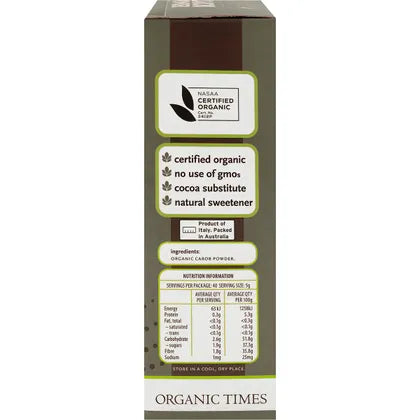 Organic Times- Carob Powder-200g