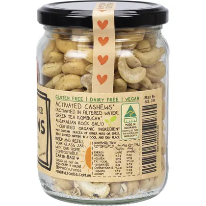 Mindful Foods- Cashews Organic & Activated-260g