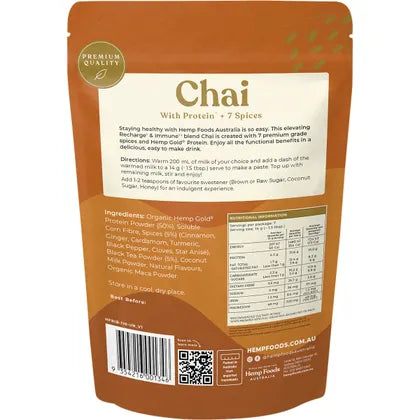 Hemp Foods Australia- Chai Recharge & Immunity-100g