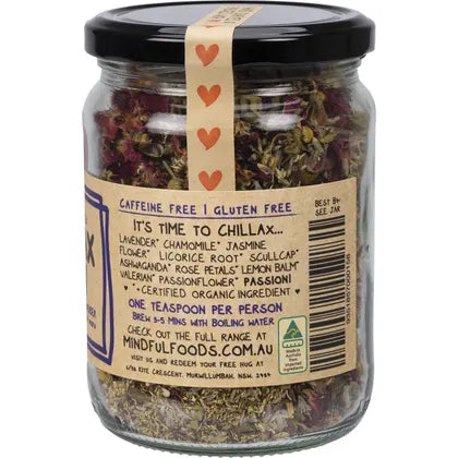 Mindful Foods- Chillax Brew Organic Herbal Tea-60g