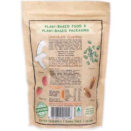 Mindful Foods- Chocolate Clusters Davidson Plum Organic & Activated-200g