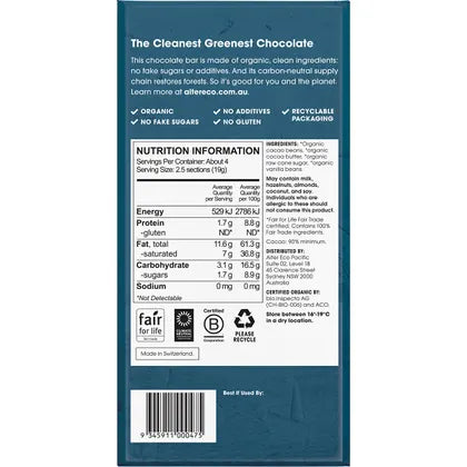 Alter Eco- Chocolate Organic Dark Super Blackout-12x75g