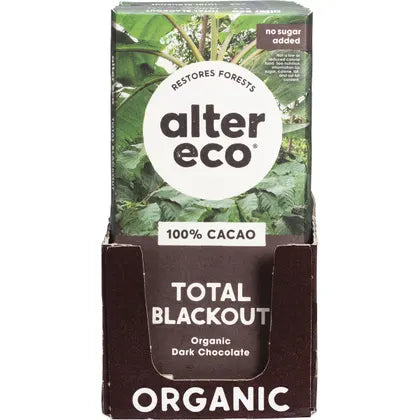 Alter Eco- Chocolate Organic Dark Total Blackout-12x75g