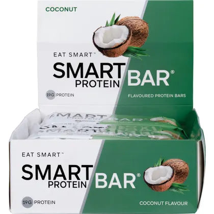 Smart Protein Bar- Coconut Flavour Protein Bar-12x60g