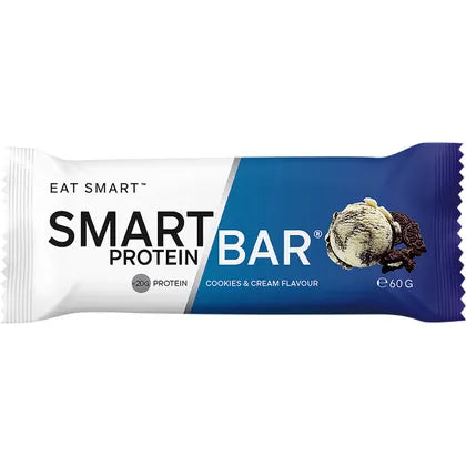 Smart Protein Bar- Cookies & Cream Flavour Protein Bar-12x60g