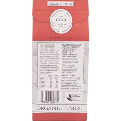 Organic Times- Cookies Triple Choc Chip-150g