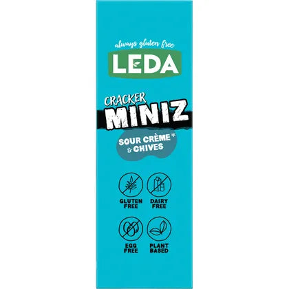 Leda- Cracker Miniz Sour Crème & Chives-6x150g