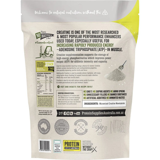 Protein Supplies Australia- Creatine Monohydrate Pure-500g