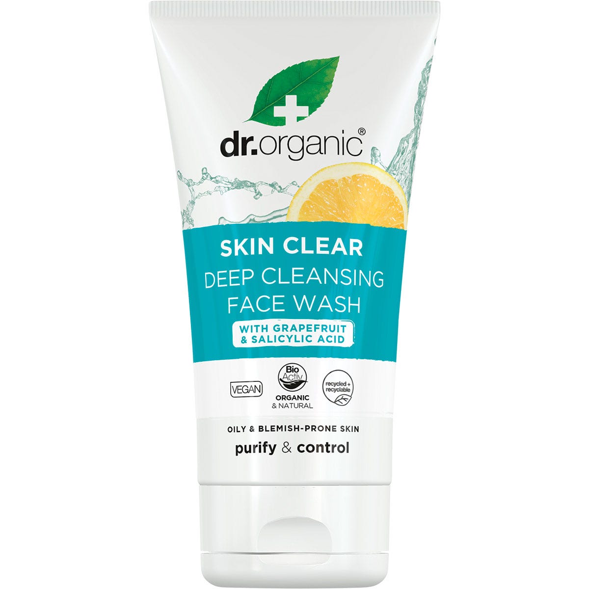 Dr. Organic- Deep Cleansing Face Wash Skin Clear-125ml