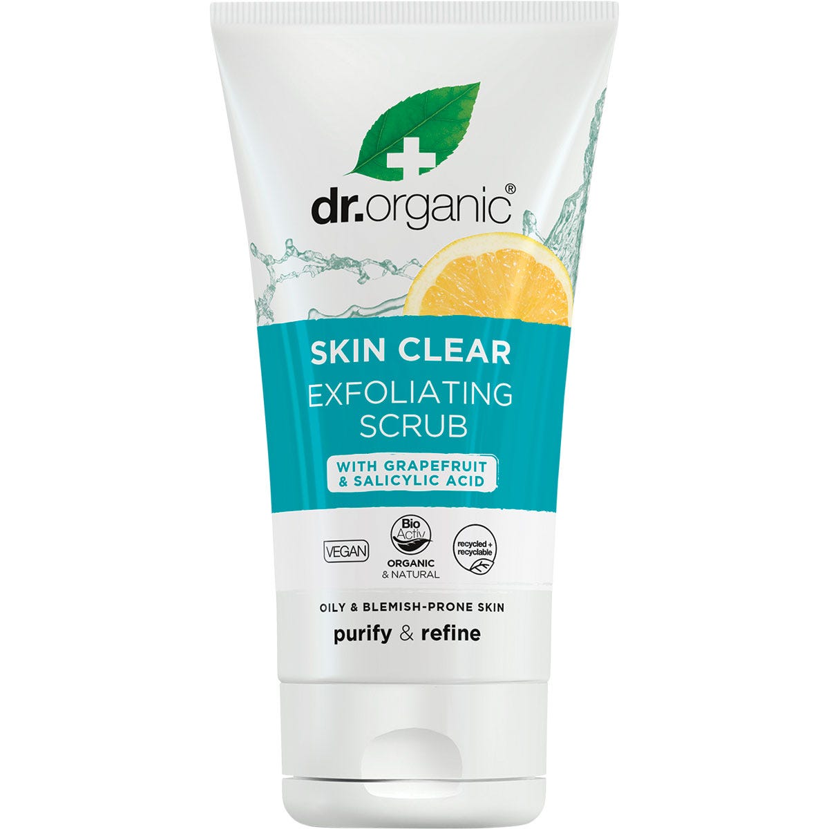 Dr. Organic- Exfoliating Face Scrub Skin Clear -150ml