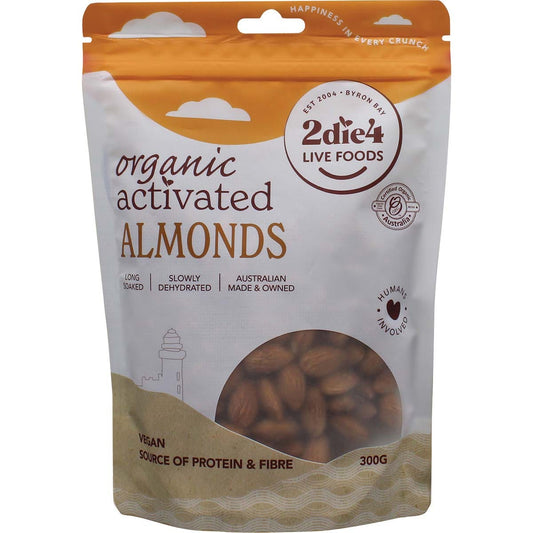 2die4 Live Foods- Organic Activated Almonds-300g
