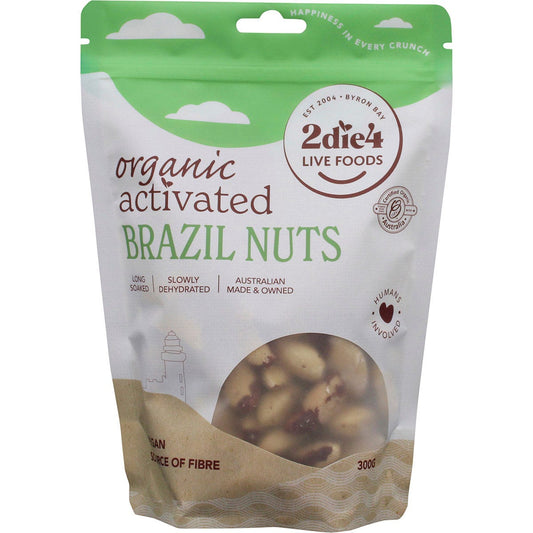 2die4 Live Foods- Organic Activated Brazil Nuts-300g