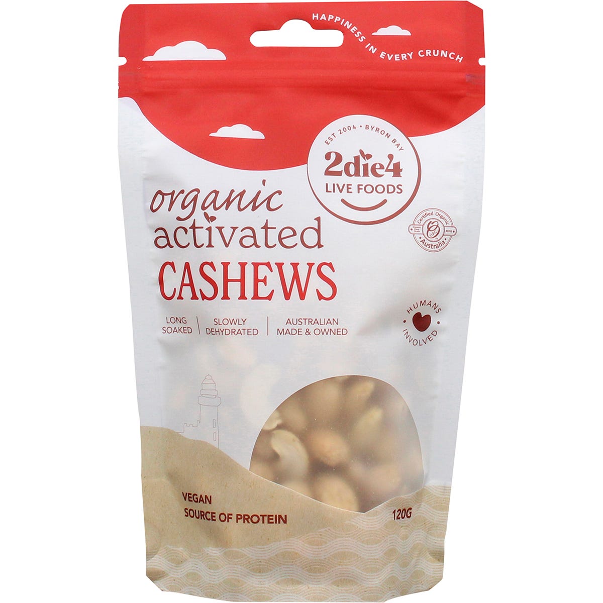 2die4 Live Foods- Organic Activated Cashews-120g