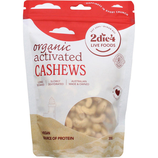 2die4 Live Foods- Organic Activated Cashews-300g