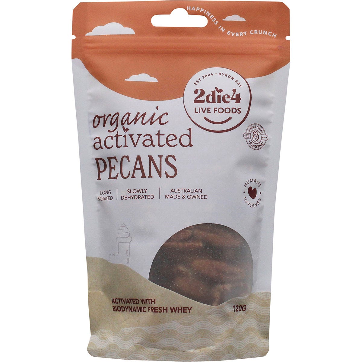 2die4 Live Foods- Organic Activated Pecans with Fresh Whey-120g