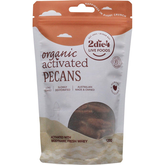 2die4 Live Foods- Organic Activated Pecans with Fresh Whey-120g