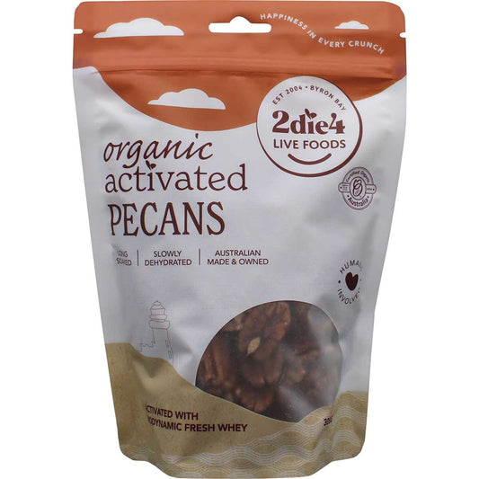 2die4 Live Foods- Organic Activated Pecans with Fresh Whey-300g