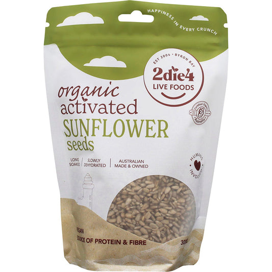 2die4 Live Foods- Organic Activated Sunflower Seed-300g