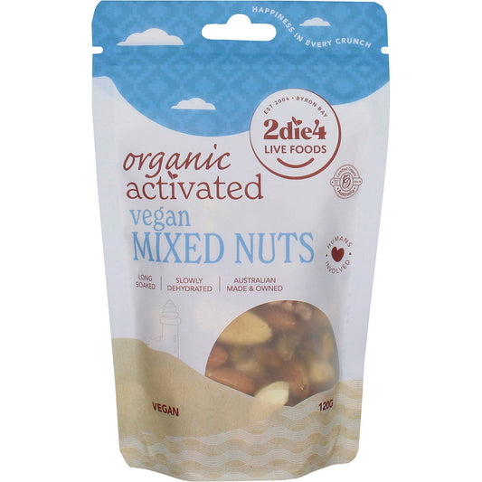 2die4 Live Foods- Organic Activated Mixed Nuts Vegan-120g