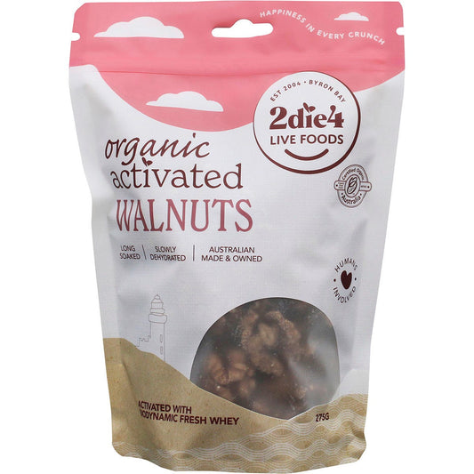 2die4 Live Foods- Organic Activated Walnuts with Fresh Whey-275g