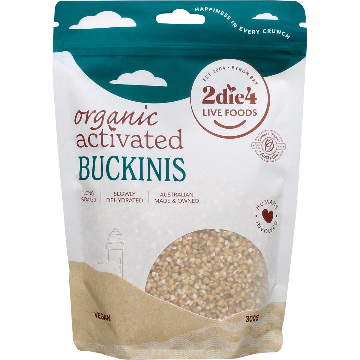 2die4 Live Foods- Organic Activated Buckies-300g