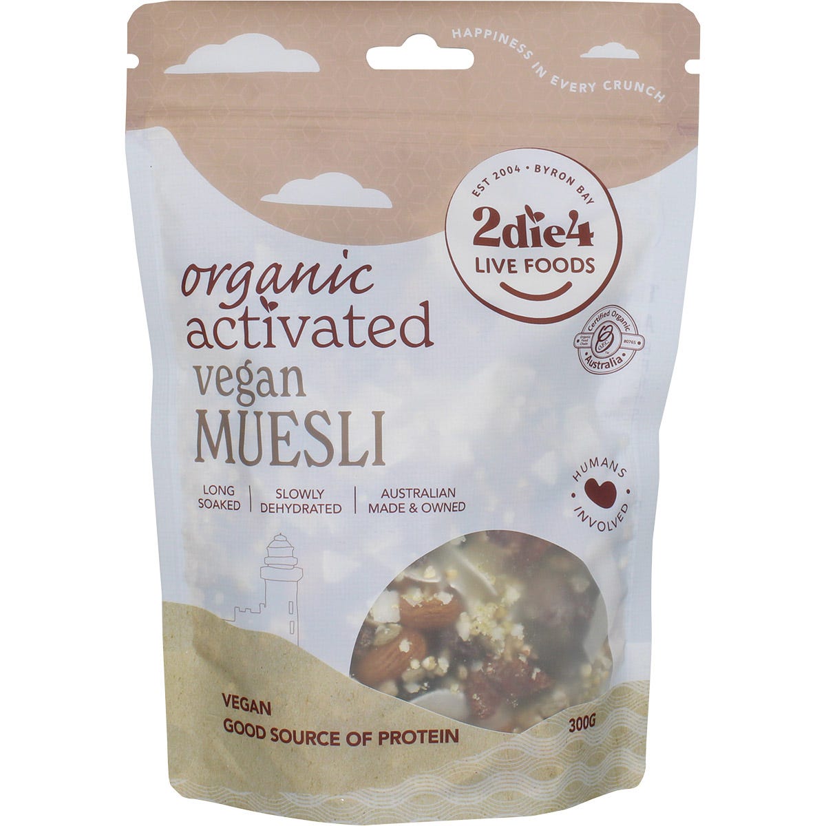 2die4 Live Foods- Organic Activated Muesli Vegan-300g