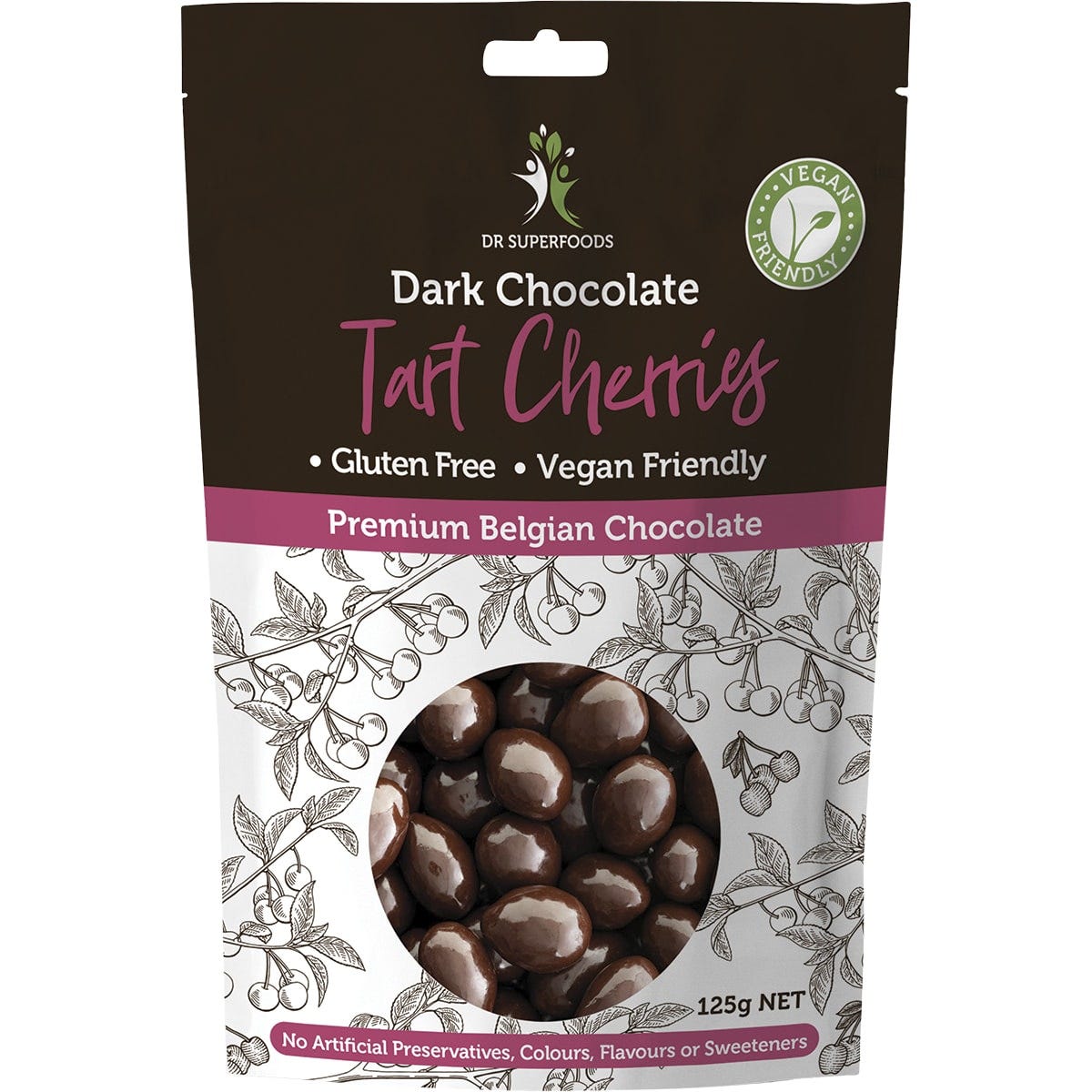 Dr Superfoods- Tart Cherries Dark Chocolate-125g