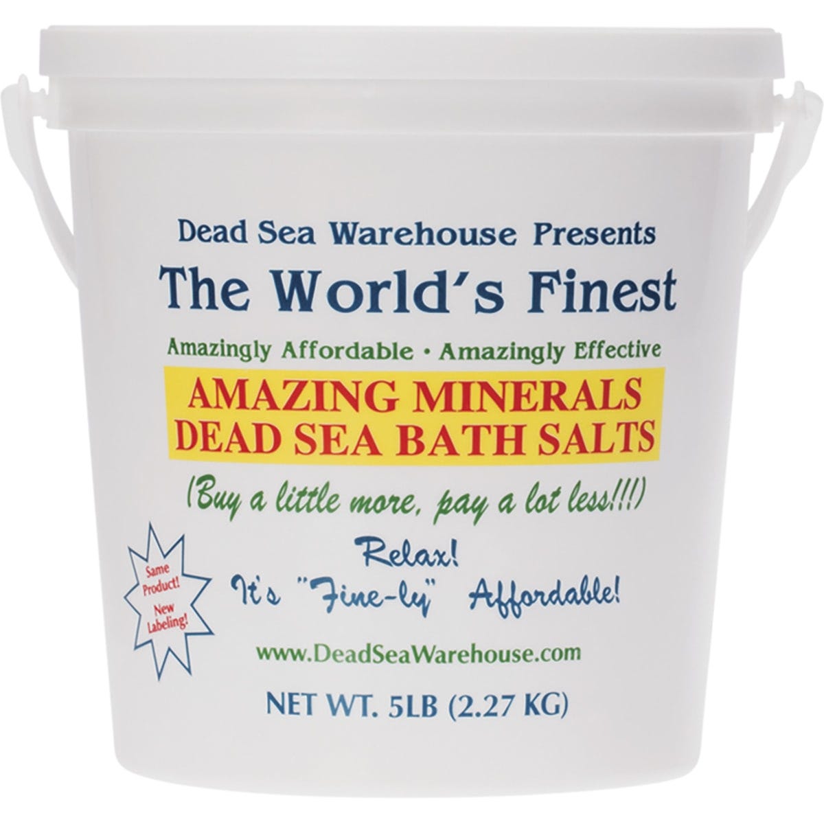 Dead Sea Warehouse- Dead Sea Bath Salts Bucket-2.27kg