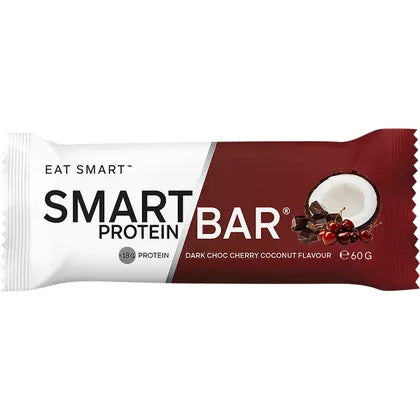 Smart Protein Bar- Dark Choc Cherry Coconut Flavour Protein Bar-12x60g