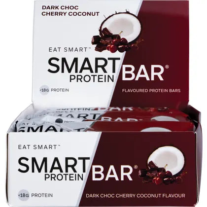 Smart Protein Bar- Dark Choc Cherry Coconut Flavour Protein Bar-12x60g