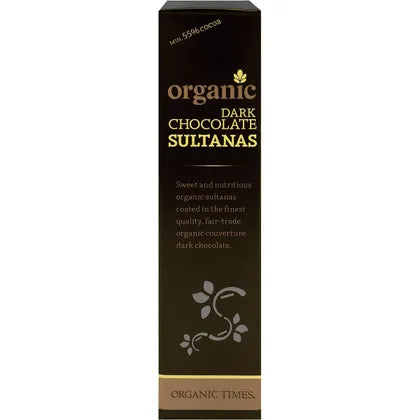 Organic Times- Dark Chocolate Sultanas-150g
