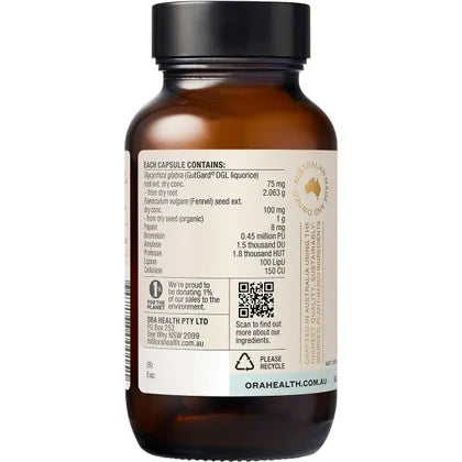 Ora Health- Debloat and Digest-60 Caps