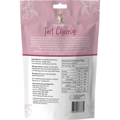 Dr Superfoods- Dried Tart Cherries-125g
