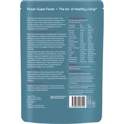 Power Super Foods- Dulse Leaf Certified Organic-20g