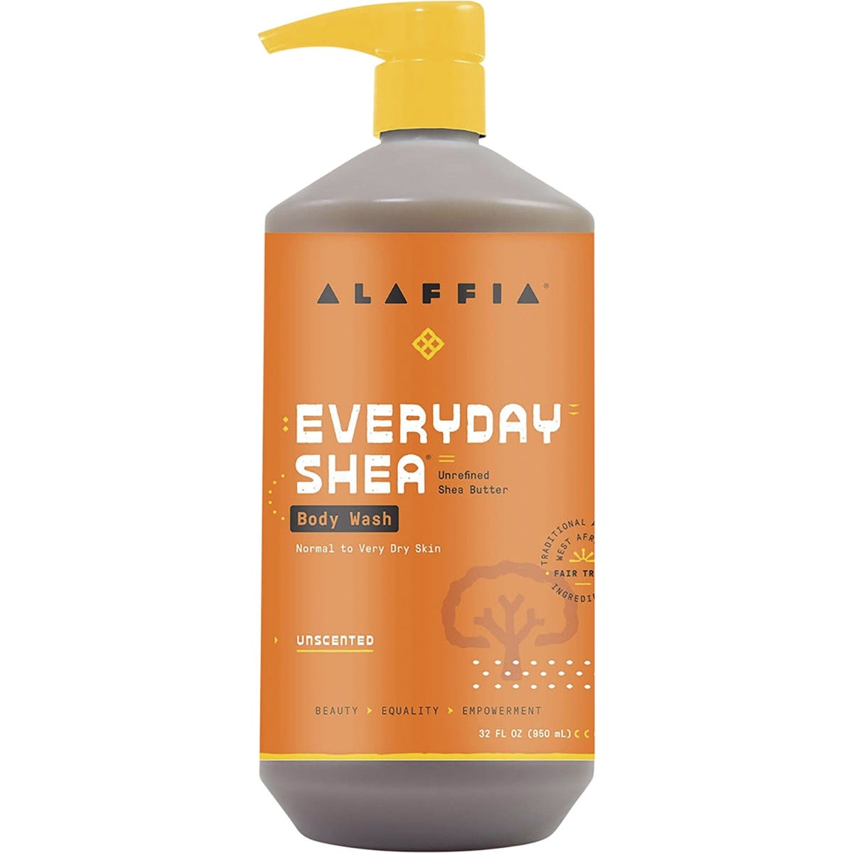 Alaffia- Everyday Shea Body Wash Unscented-950ml