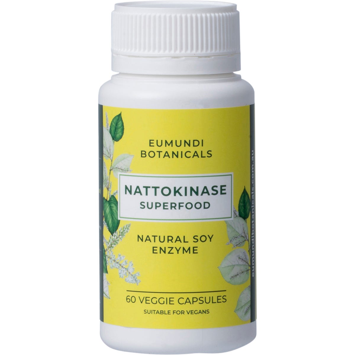 Eumundi Botanicals- Nattokinase Natural Soy Enzyme-60 Caps